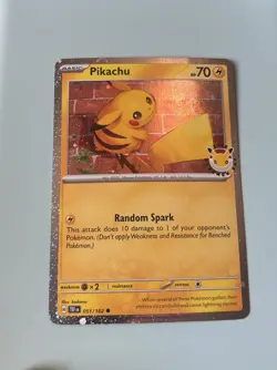 Pokemon TCG: Pikachu Stamped PROMO 51/162 - 2026 Pokemon Day 30th Anniversary - Image 2