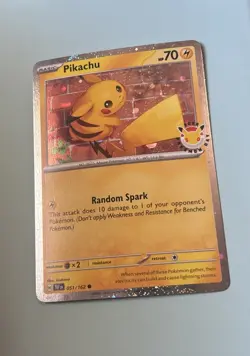 Pokemon TCG: Pikachu Stamped PROMO 51/162 - 2026 Pokemon Day 30th Anniversary - Image 3