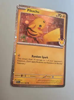 Pokemon TCG: Pikachu Stamped PROMO 51/162 - 2026 Pokemon Day 30th Anniversary - Image 5
