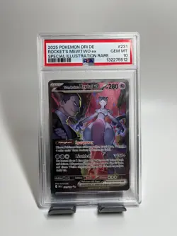 Pokemon TCG Team Rockets Mewtu EX PSA 10 DRI 231 Mint Deutsch Ewige Rivalen - Image 1
