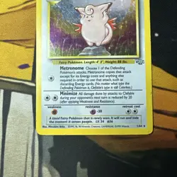 Pokemon TCG Clefable Jungle 1/64 Holo Unlimited Holo Rare LP/MP - Image 3