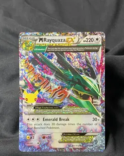 Pokemon Mega M RAYQUAZA EX 76/108 - Celebrations HOLO Full Art Ultra RARE - MINT - Image 1