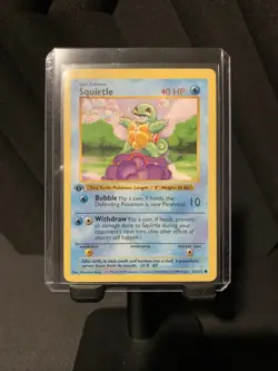 Squirtle 63/102 1st Edition Shadowless Base Set Pokemon - Image 1