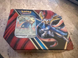 Pokemon TCG Galar Zacian V Tin (5 Pack Total) NEW Sealed Steam Siege Rebel Clash - Image 1