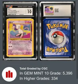 2000 Mew Black Star Promo 8 - GEM MINT Pokemon League CGC 10 - Image 1