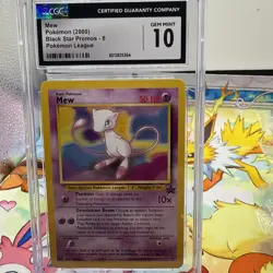 2000 Pokemon Mew Black Star Promo #8 Pokemon League CGC 10 GEM MINT - Image 1
