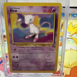 2000 Pokemon Mew Black Star Promo #8 Pokemon League CGC 10 GEM MINT - Image 3