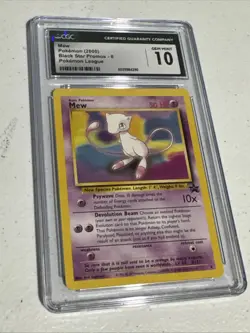 2000 POKEMON PROMO BLACK STAR POKEMON LEAGUE #8 MEW CGC 10 GEM MINT WoTC Vintage - Image 1