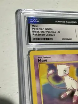 2000 POKEMON PROMO BLACK STAR POKEMON LEAGUE #8 MEW CGC 10 GEM MINT WoTC Vintage - Image 3