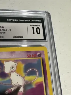 2000 POKEMON PROMO BLACK STAR POKEMON LEAGUE #8 MEW CGC 10 GEM MINT WoTC Vintage - Image 4
