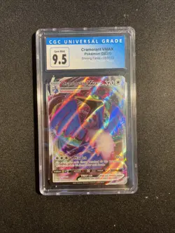 2021 Pokemon Shining Fates 55 Cramorant VMAX CGC 9.5 Mint Full Art Graded TCG - Image 1