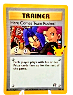 Trainer Here Comes Team Rocket! 15/82-Rare Holo Celebrations TGC Pokemon NM/M - Image 1