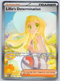 Lillie's Determination 184/132 SIR (NM) - ME01: Mega Evolution - Pokemon TCG - Image 1
