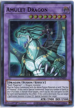 Yugioh - Amulet Dragon (Purple) DLCS-EN005 1st Edition - Dragons of Legend: The - Image 1