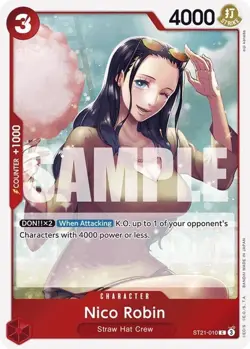 X4 Nico Robin ST21-010 Alt Art Promo Foil ST21 One Piece TCG English - Image 1