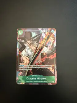 One Piece TCG - Dracule Mihawk SR Alt Art Legacy of the Master OP12-030 NM - Image 1