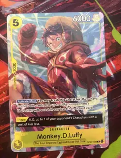 Monkey.D.Luffy OP07-109 One Piece TCG Illustration Box Promo NM - Image 1