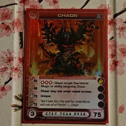Chaotic TCG Chaor Ultra Rare Unique Creature Card #31/122 2007 English MAX S, E - Image 1