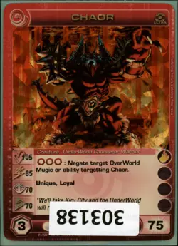 (303138) CHAOR 105/85/70/70/75 (3 Max Stats) Ultra Rare Foil Chaotic Card - Image 1