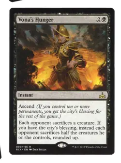 Vona's Hunger, Rivals of Ixalan Regular English RIX 090 NM - Image 1