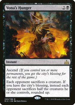 Foil Vona's Hunger / Rivals Of Ixalan / NM / English / MTG Magic - Image 1