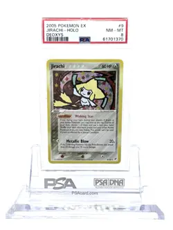 2005 POKEMON EX DEOXYS #9 JIRACHI-HOLO PSA 8 - Image 1