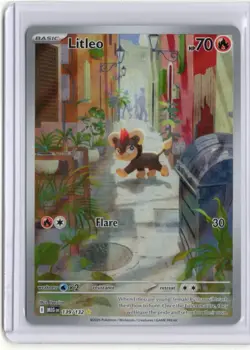 Litleo Illustration Rare Pokemon TCG Mega Evolutions 139/132 - Image 1