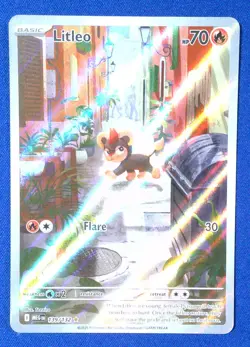 Pokemon TCG Litleo IR 139/132 Illustration Rare Pokemon Card Mega Evolutions - Image 1