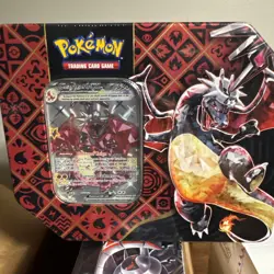 Pokemon TCG SV Paldean Fates Charizard EX Tin New/Sealed - Image 1