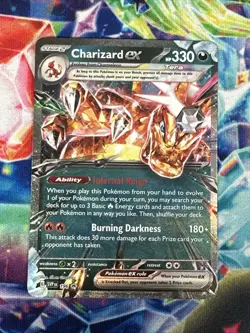Pokemon TCG Charizard EX 196 Scarlet & Violet Promo Card NM - Image 1