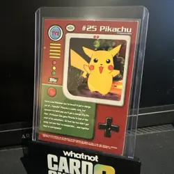 Topps Pokemon Series 1 TV2 #25 Pikachu Non Holo NM - Image 2