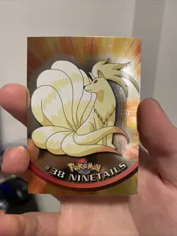 Ninetales #38 Topps Series 1 Blue Logo Holo Foil Pokemon Card LP - Image 1