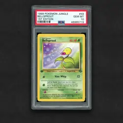 1999 Pokemon Jungle #49 Bellsprout 1st Edition PSA 10 - Image 1