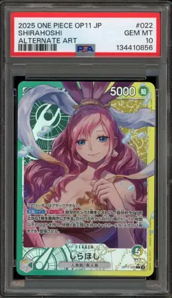 One Piece CCG Shirahoshi Japanese Alternate Art OP11-022 PSA 10 Gem Mint - Image 1