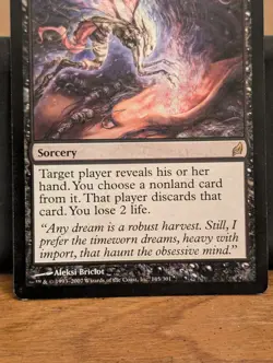 MTG Thoughtseize Lorwyn Rare - Magic the Gathering - LP Condition - Image 3