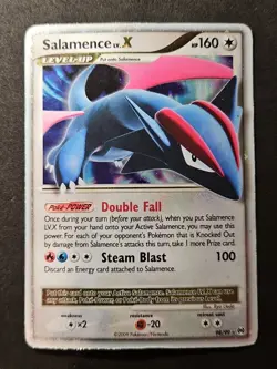 Salamence LV.X Arceus Holo Card 98/99 Rare Pokemon TCG Heavily Played (1C) - Image 1