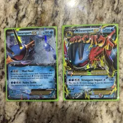 Pokemon TCG M Swampert EX XY87 XY Holo Card, Swampert EX XY55 LP - Image 1