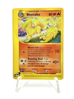 Pokemon TCG Ninetales Aquapolis Card 25/147 Rare Non-Holo LP E Reader - Image 1
