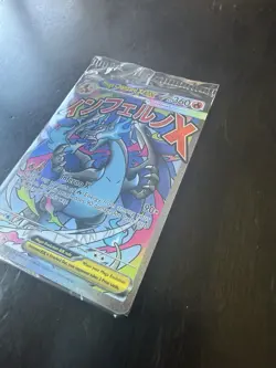 Pokemon Mega Charizard X ex 023 Mega Evolution Promo Holo EX Card - Image 2