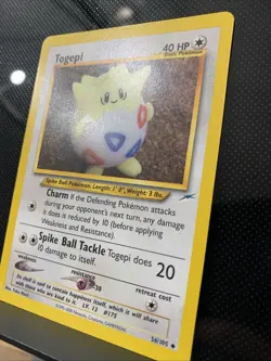 Togepi 56/105 Neo Destiny (2001) Yuka Morii Art Card Vintage WOTC Pokemon TCG - Image 2