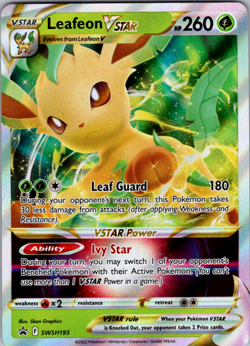 Leafeon VSTAR - SWSH195 - Pokemon Sword & Shield Promo Ultra Rare Holo Card NM - Image 1