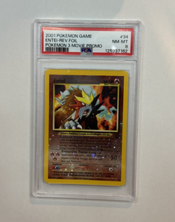 PSA 9 Entei Reverse Holo 2001 Pokemon Graded Card Slab Movie Promo #34 Near Mint - Image 3