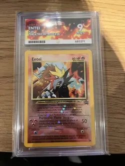 ACE 9 Entei 34 Black Star Promo Reverse Holo Pokemon Card WOTC 2001 - Mint - Image 1