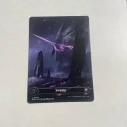 L 0264 Swamp BORDERLESS Full Art Land Edge of Eternities EOE MTG Card - Image 1