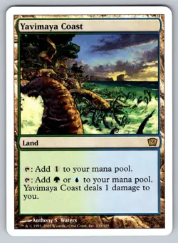 MTG Magic the Gathering 9th Edition Yavimaya Coast Regular Rare 330/350 - Image 1