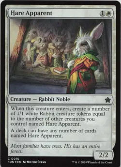 Hare Apparent - FOIL - C Foundations 15 - MTG - Image 1