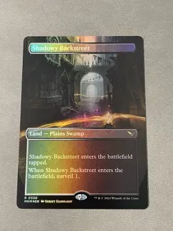 Shadowy Backstreet (Borderless) MTG Murders at Karlov Manor Foil NM - Image 1