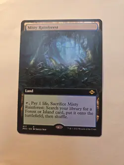 MTG Non Foil Borderless Modern Horizons 2 M/NM Extended Art Misty Rainforest - Image 2