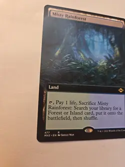 MTG Non Foil Borderless Modern Horizons 2 M/NM Extended Art Misty Rainforest - Image 3
