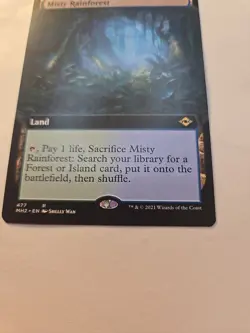 MTG Non Foil Borderless Modern Horizons 2 M/NM Extended Art Misty Rainforest - Image 4